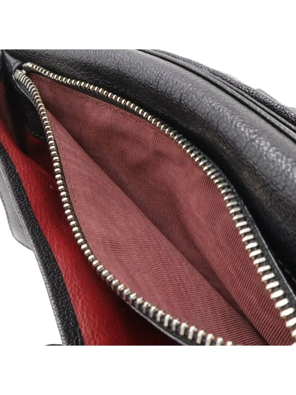 Bvlgari Doppiotondo Bifold Wallet Leather Black Silver